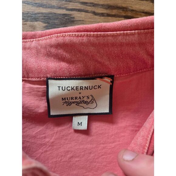 Tuckernuck Murray's Toggery Shop XS Coral Pink Cotton Blend Shirt Dress Sz M - Picture 3 of 5